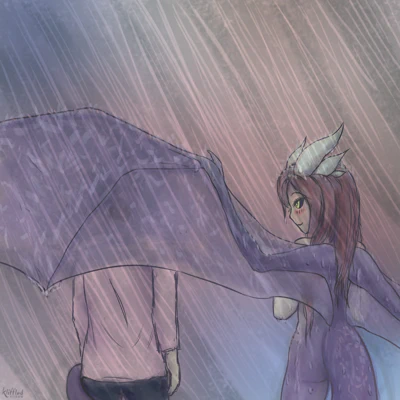 Under the rain